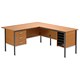 Trexus Traditional 1500 Return Desk Right-hand Filer W1500xD1795xH725mm Beech