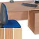Sonix S2 1200 Cantilever Desk Rectangular with Silver Frame W1200xD800xH730mm Silver-Oak