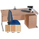 Sonix S2 1800 Cantilever Desk Rectangular with Silver Frame W1800xD800xH730mm Beech