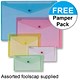 Snopake Polyfile Classic Wallet Foolscap Assorted Ref 10087X [Pack 5 x5 FREE Pamper Pack] Apr-Jun 2008