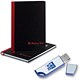 Black n Red Book Casebound 90gsm Ruled 192 Pages A4 Ref D66174 [Pack 5 and FREE USB Stick] Apr-Jun 2008