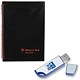Black n Red Book Recycled Poly Elastic 90gsm 140pp A4 Ref E67024 [Pack 5 and USB Stick] Apr-Jun 2008