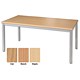 Sonix Table 1600 Rectangular Table with Silver Legs W1600xD800xH730mm Beech
