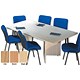 Sonix Boardroom Table Rectangular with Arrow Legs W1600xD1200xH730mm Beech