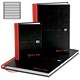 Oxford Black n Red Book Casebound 90gsm Ruled 192 Pages Foolscap 324x203mm Ref B66124 [Pack 5]
