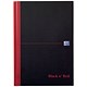 Oxford Black n Red Book Casebound 90gsm Single Cash 192 Pages A5 Ref B66853 [Pack 5]