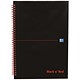 Oxford Black n Red Book Wirebound 90gsm Ruled and Perforated 140 Pages A4 Ref B79019 [Pack 5]