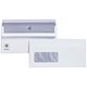 Plus Fabric Envelopes Wallet Press Seal Window 110gsm DL White [Pack 500]