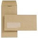 New Guardian Envelopes Lightweight Pocket Press Seal Window 80gsm Manilla DL [Pack 1000]