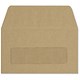 5 Star Office Envelopes Lightweight Wallet Gummed Window 80gsm Manilla 89x152mm [Pack 2000]
