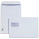 Plus Fabric Envelopes Pocket Peel and Seal Vertical Window 120gsm C4 White [Pack 250]