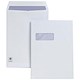Plus Fabric Envelopes Pocket Press Seal Window 120gsm C4 White [Pack 250]