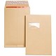 New Guardian Envelopes Heavyweight Peel and Seal with Window Gusset 25mm 130gsm Manilla C4 [Pack 100]