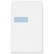 Plus Fabric Envelopes Lightweight Pocket Press Seal Window 90gsm C4 White [Pack 250]