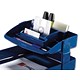 Rexel Agenda Classic Workstation Tidy with 3 Risers for Stationery or Storage Media Blue Ref 25213