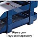 Rexel Agenda Classic Risers Variable Height Self-locking for Letter Trays Blue Ref 25225 [Pack 5]