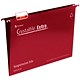 Twinlock Crystalfile Extra Suspension File Polypropylene 15mm Foolscap Red Ref 70629 [Pack 25]