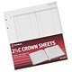 Twinlock 2.5C Crown Double Ledger Sheets Ref 75831 [Pack 100]