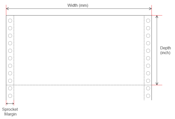 Listing paper dimensions