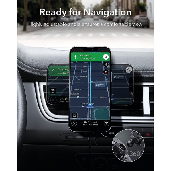 Easy phone navigation in car 