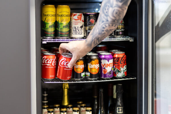 Paperstone drinks fridge