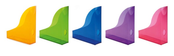 Summer glow up - colourful magazine racks
