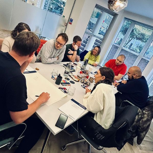 Paperstone team attending DISC training.