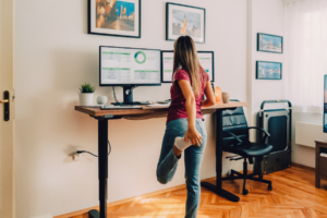 Movement at work: sit, stand, stretch, repeat.