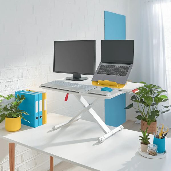 Leitz standing desk set up