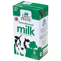 Dairy Pride Semi Skimmed Longlife Milk - 12 x 1 Litre Cartons