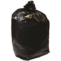 Premium Heavy Duty Compactor Sacks 559 x 838 x 1194mm 300 Gauge Black (Pack 100) -