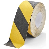 Durable Duraline Grip Floor Marking Tape, 75mm, Yellow and Black