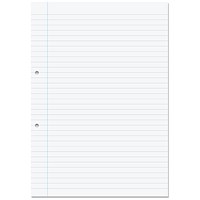 Rhino File Paper A4 F8M Ruling 500 Loose Leafs Per Ream F8M (Pack 5)