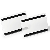 Durable A5 Magnetic Document Pocket, Extra Hard, Landscape, Pack of 10 Durable A5 Magnetic Document Pocket, Extra Hard, Landscape, Pack of 10