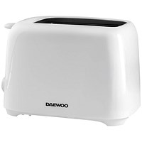 Daewoo Essentials 2 Slice Toaster White 700W