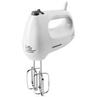 Daewoo Essentials Hand Mixer 150W 2 Whisk Attachments White
