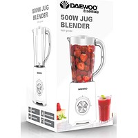 Daewoo Jug Blender with Coffee Grinder Attachment 1500ml Capacity 4 Speed White