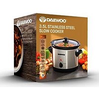 Daewoo 3.5 Litre Slow Cooker 210W Efficient Dishwasher Safe