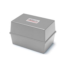 ValueX Essentials Card Index Box 6 x 4 Inches (152 x 102mm) Grey -