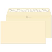 Blake Premium Business Envelopes DL Cream Wove Wallet Plain Peel and Seal 120gsm 110x220mm (Pack 500) -