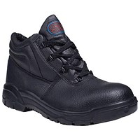 Chukka Boots, Leather, Size 4, Black