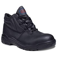 Chukka Boots, Leather, Size 6, Black