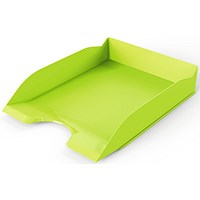 Durable Basic Stackable Letter Tray, Document Paper File, A4+, Green, Pack of 6