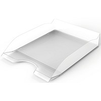 Durable Basic Stackable Letter Tray, Document Paper File, A4+, Clear, Pack of 6