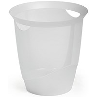 Durable Trend Plastic Waste Recycling Bin, 16 Litre, Transparent, Pack of 6
