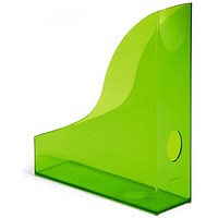 Durable Translucent Magazine Rack Document Desk File Organiser, A4, Clear Green Durable Translucent Magazine Rack Document Desk File Organiser, A4, Clear Green