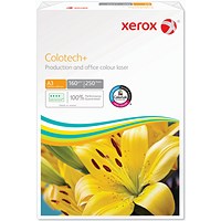Xerox Colotech+ A3 Premium Copier Paper, White, 160gsm, 250 Sheets