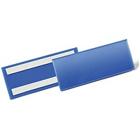 Durable Adhesive Ticket Holder Document Pockets, 210 x 74mm, Blue, Pack of 50 Durable Adhesive Ticket Holder Document Pockets, 210 x 74mm, Blue, Pack of 50