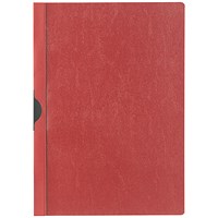 Durable Euroclip 30 Sheet Document Metal Clip File Folder, A4, Red, Pack of 25
