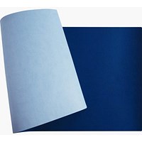 Exacompta Bee Blue Desk Mat 40 x 80cm Light Blue/Navy -
